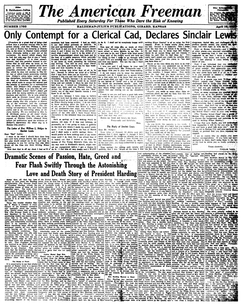 The American Freeman, Number 1793, April 12, 1930.